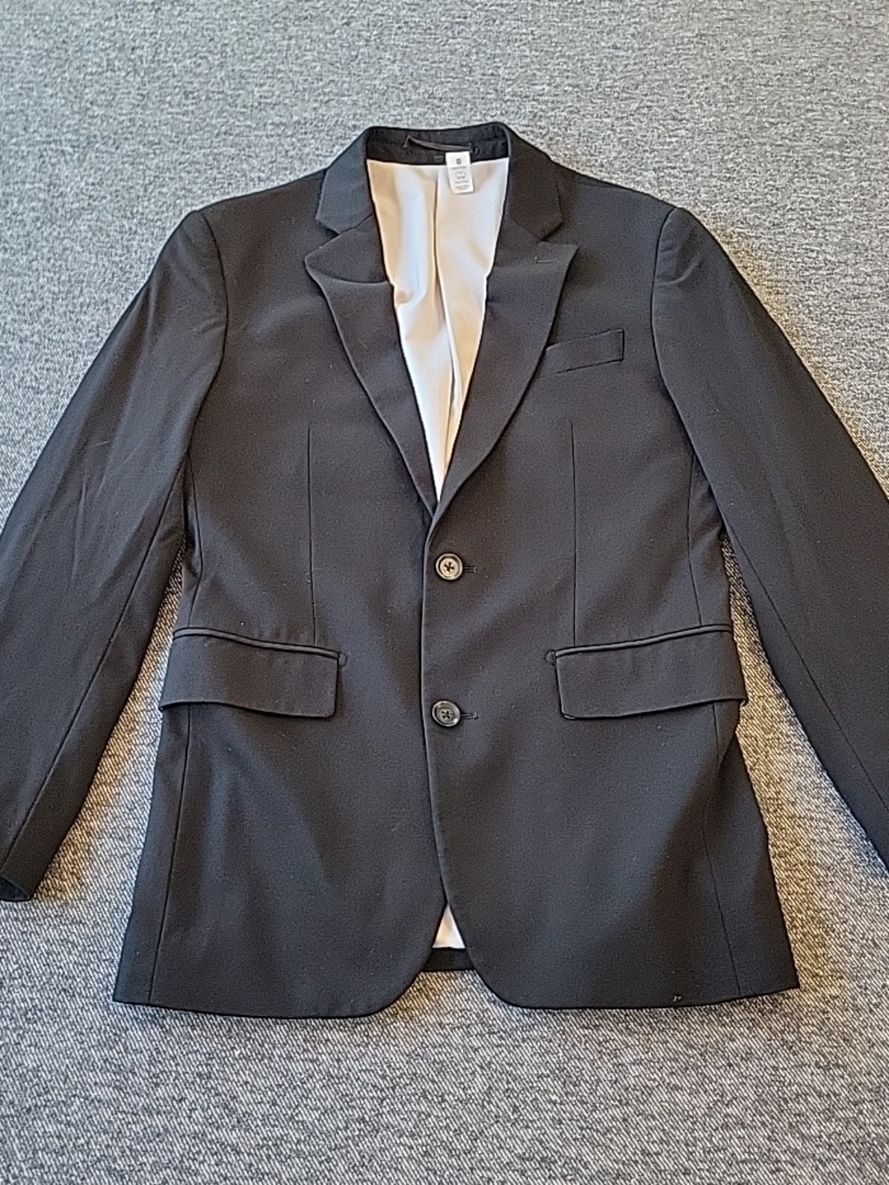 State & Liberty Jacket Men's 36 Black 2 Button Surgeon‎ Cuff Sport Coat Blazer